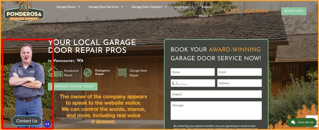 Ponderosa-Garage-Door-AI-Greeter